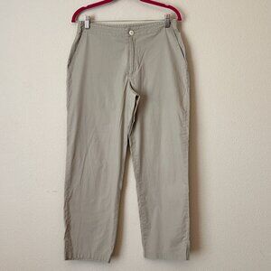 Patagonia Womens Beachcomber Pant Size 8 Lightweight Cotton Straight Leg Khaki